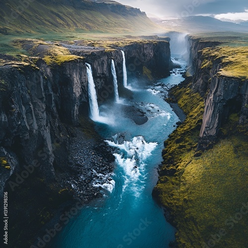 waterfall in iceland