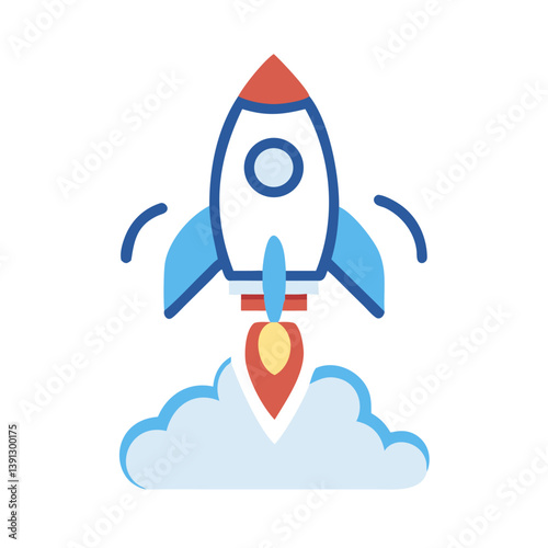 Startup Rocket Icon Design