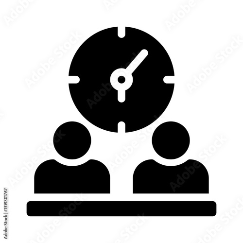 clock glyph icon