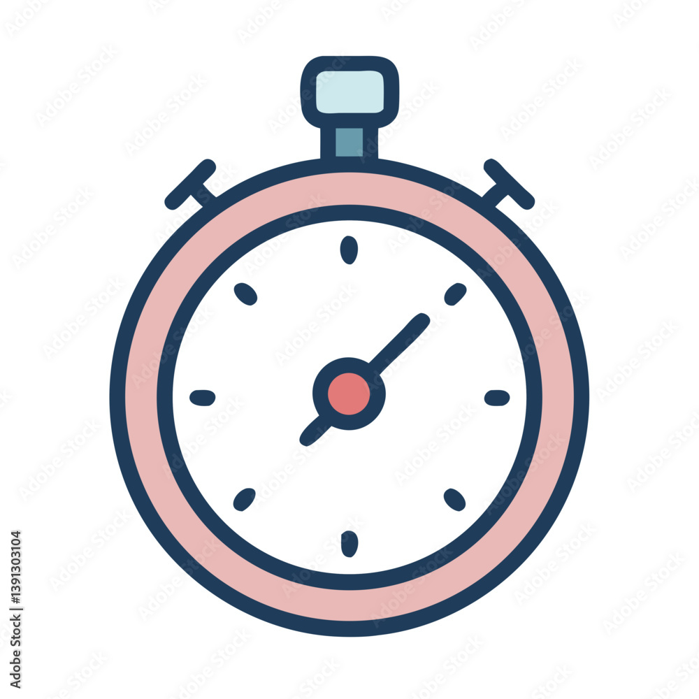 Stopwatch with Speed Indicator Icon Design Stopwatch with Speed Indicator Icon Design
