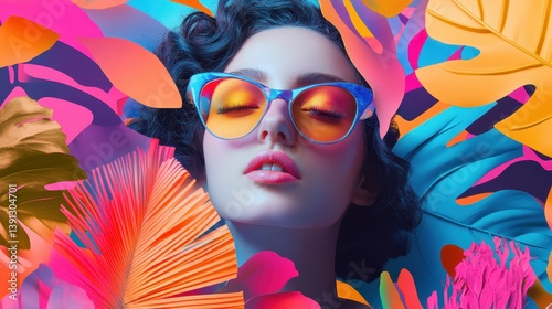 A vibrant depiction of innovative branding materials designed and showcased by women marketers.
