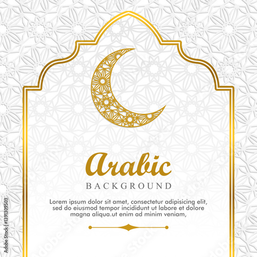 abstract template in islamic theme background