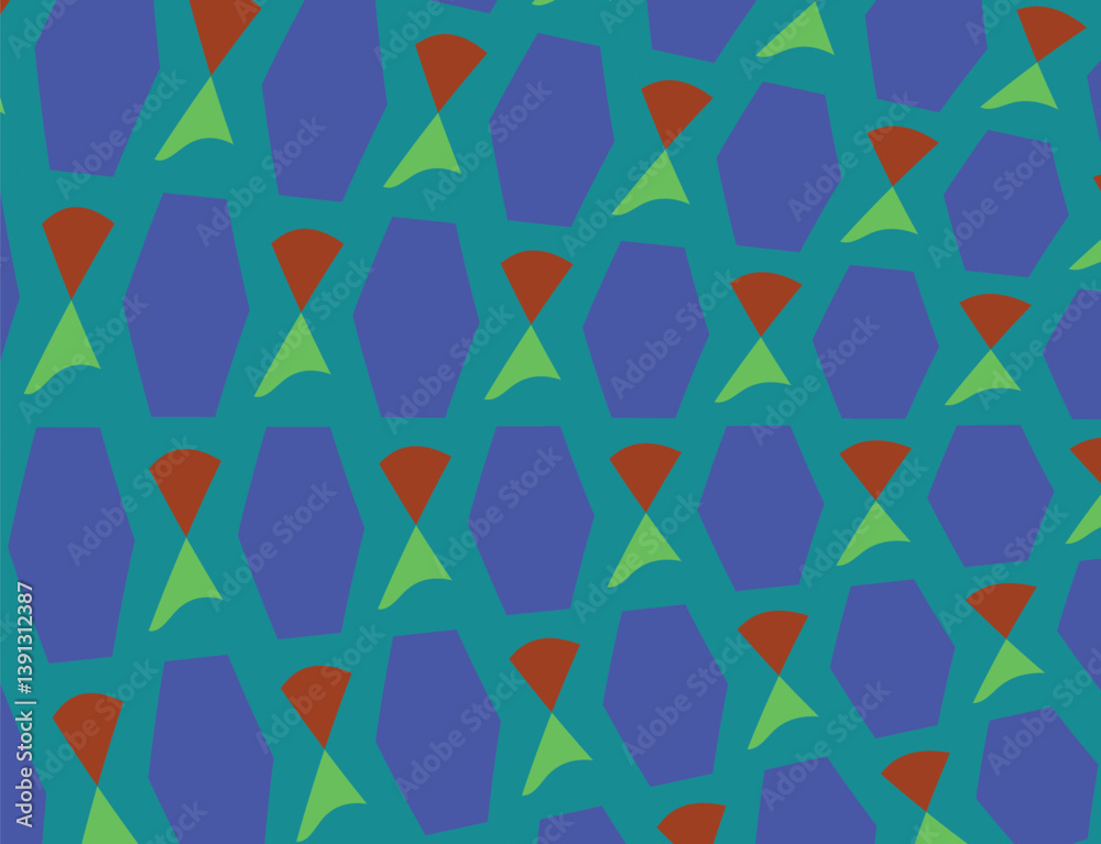 abstract simple red orange blue cube pattern can be used background abstract simple red orange blue cube pattern can be used background