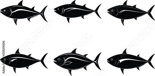Tuna Silhouette vector