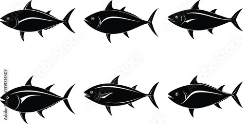Tuna Silhouette vector