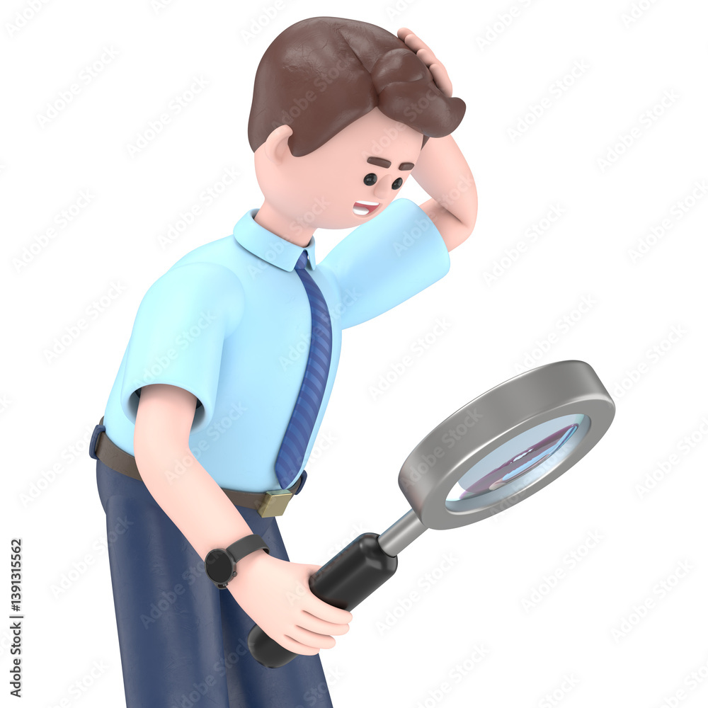 3D illustration of Asian man Felix with magnifier. Business analysis,Transparent Background Mockup.Supports PNG files with transparent backgrounds. 3D illustration of Asian man Felix with magnifier. Business analysis,Transparent Background Mockup.Supports PNG files with transparent backgrounds.