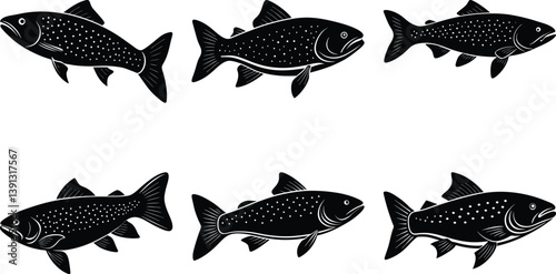 Trout Silhouette vector