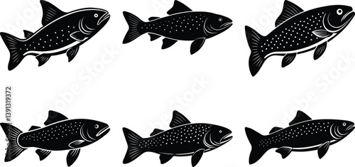 Trout Silhouette vector