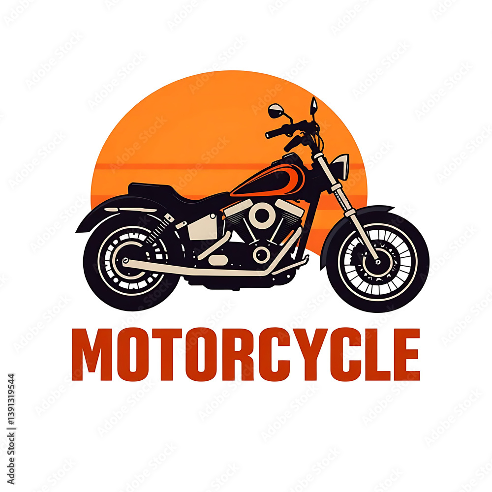 Obraz premium motorcycle vector illustration
