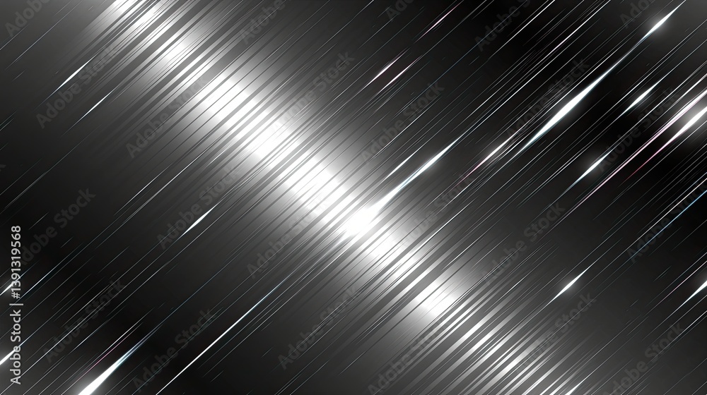 Brilliant shiny metallic background with a smooth surface reflecting light and creating an eye-catching visual effect full of modern aesthetic