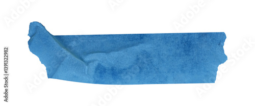 blue paper tape isolated