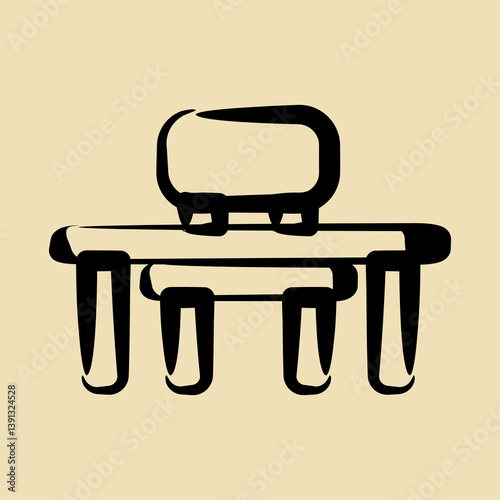 Icon desk. School and education elements. Icons in hand drawn style. Good for prints, posters, logo, advertisement, infographics, etc.
