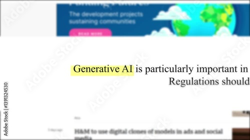 Fast Sequence of Generative AI Headlines – Rapid Fire News Clips on Artificial Intelligence, Machine Learning, and Tech Innovation – Dynamic Media Montage of AI Advancements and Industry Trends