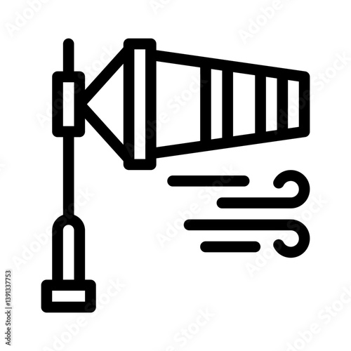 wind line icon