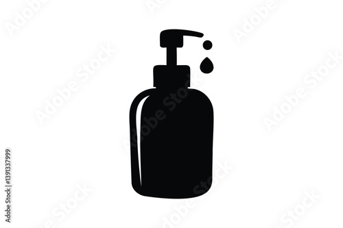 Liquid Soap icon silhouette