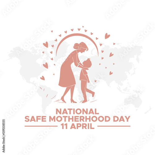 National Safe Motherhood Day
April 11th, Social Media Design Vector Templates, Family, Love, Home, Just Born 
