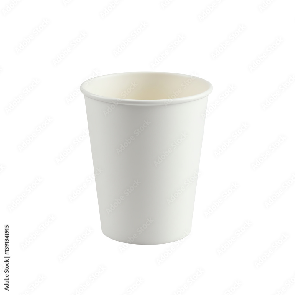Empty paper cup for beverages and drinks. Empty paper cup for beverages and drinks.