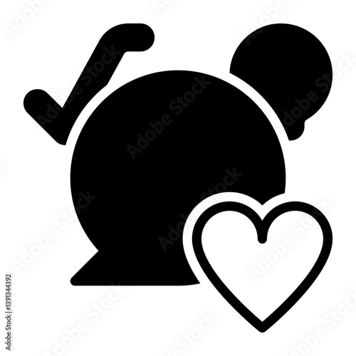 People icon, glyph icon style