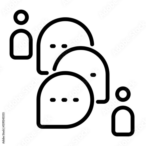 Ads icon, line icon style