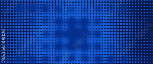 abstract halftone texture blue background in geometric style. modern eps10
