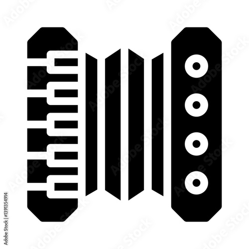 accordion glyph icon