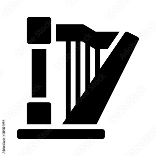 harp glyph icon