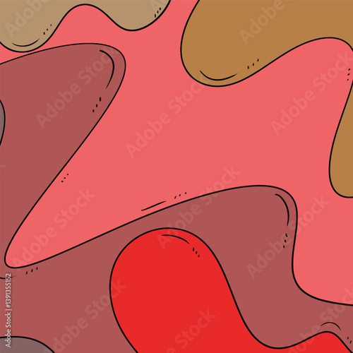 abstract art image with the beauty of wave movements like ocean air currents that are predominantly pink and a mixture of other colors