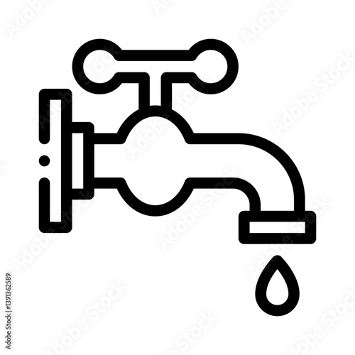 faucet line icon