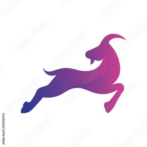 Goat jump logo