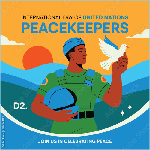 Honoring global peacekeepers' dedication to maintaining peace and security worldwide.