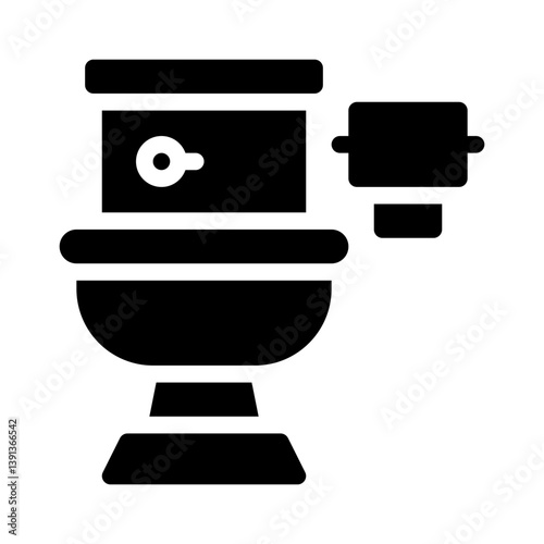toilet glyph icon
