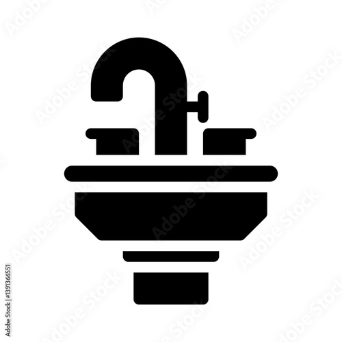 sink glyph icon