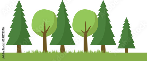 Forest Landscape Illustration