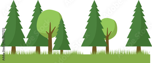 Forest Landscape Illustration