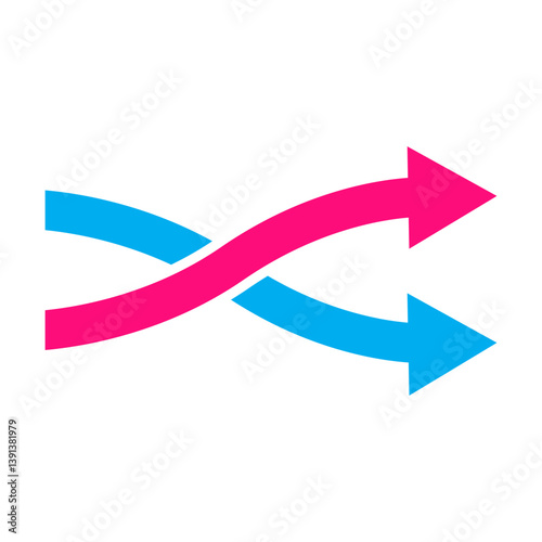 Redirect icon vector change direction symbolfor graphic design, logo, web site, social media, mobile app, ui illustration