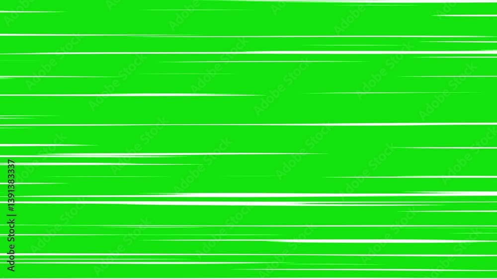 Anime speed line effect green screen Horizontal White Line Fast Movement Anime speed line effect green screen Horizontal White Line Fast Movement