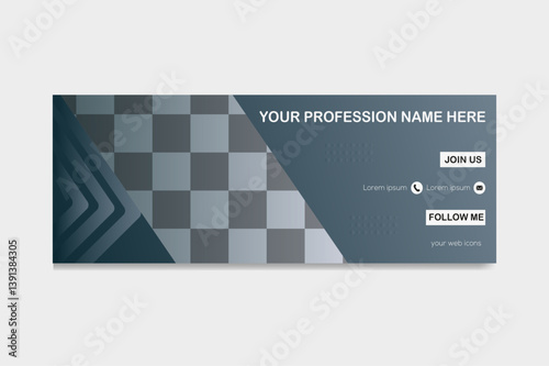 New Facebook Cover Template Vector illustration design Template