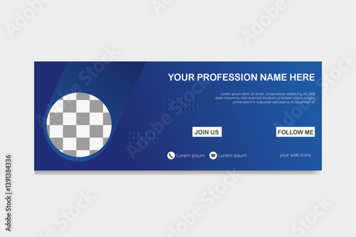 New Facebook Cover Template Vector illustration design Template