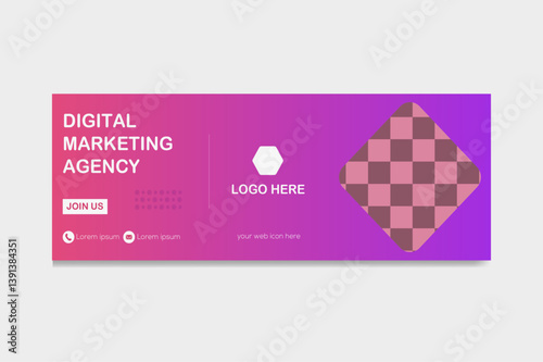 New Facebook Cover Template Vector illustration design Template