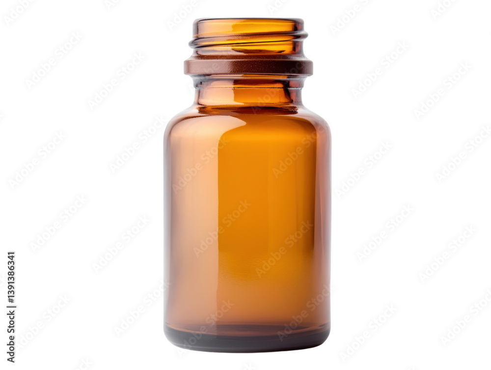 Glass bottle in cutout background product showcase studio minimalist high-quality creative design Glass bottle in cutout background product showcase studio minimalist high-quality creative design