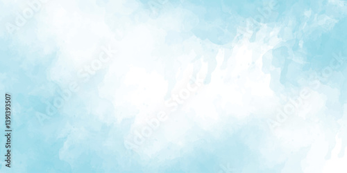Blue yellow sky gradient watercolor background with cloud texture colorful watercolor background  White and Blue-sky illustrator. of abstract sunset sky with paint blotches and soft blurred texture  