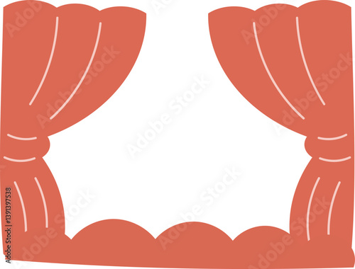 Cinema auditorium illustration.