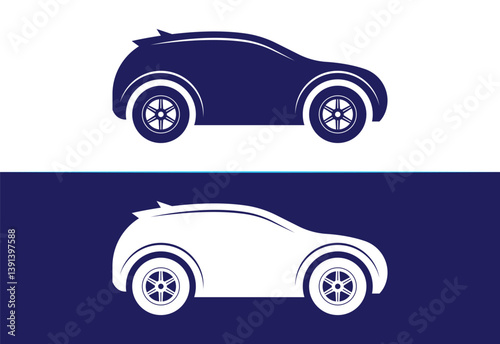Abstract car logo design, Vector design Concept