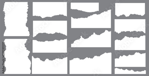 Realistic paper rips texture background