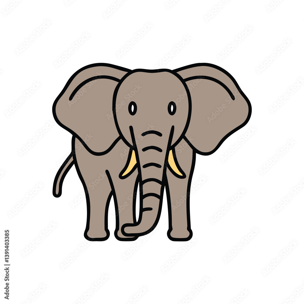 Cartoon Elephant Illustration African Animal Drawing For Kids And Graphic Design Projects Cartoon Elephant Illustration African Animal Drawing For Kids And Graphic Design Projects