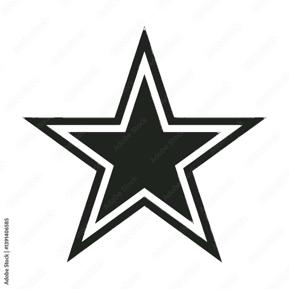Cowboys Star Black Silhouette SVG Vector Illustration Cowboys Star Black Silhouette SVG Vector Illustration