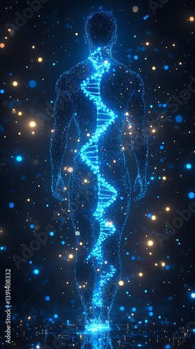 DNA Transformation Evolution Transcendence Enlightenment Future Illustration