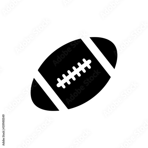 American Football with Stitch Details - Oval Shape Design