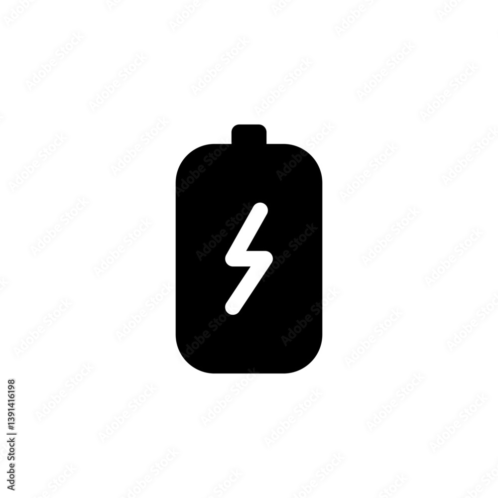 battery icon with lightning bolt symbol, indicating charging. perfect for UI or UX, mobile app development, and technology related projects battery icon with lightning bolt symbol, indicating charging. perfect for UI or UX, mobile app development, and technology related projects