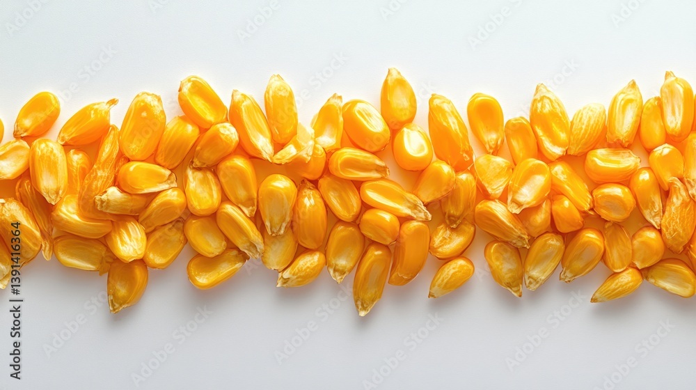 isolated organic fresh corn or maize on a white background.